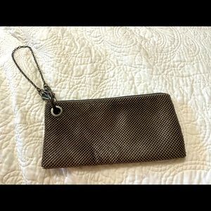 Silver metal bead clutch